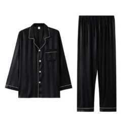 Ensemble Pyjama Satin Homme à Rayures(Ensemble Pyjama Satin Homme) 6 Ensemble Pyjama Satin Homme à Rayures(Ensemble Pyjama Satin Homme) -Boutique De Pyjamas Capture2