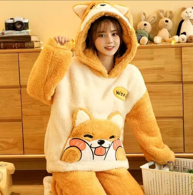 Pyjama Pilou Pilou Femme JAUNE(Pyjama Pilou Pilou Femme Jaune) 2 Pyjama Pilou Pilou Femme JAUNE(Pyjama Pilou Pilou Femme Jaune) – Image 2