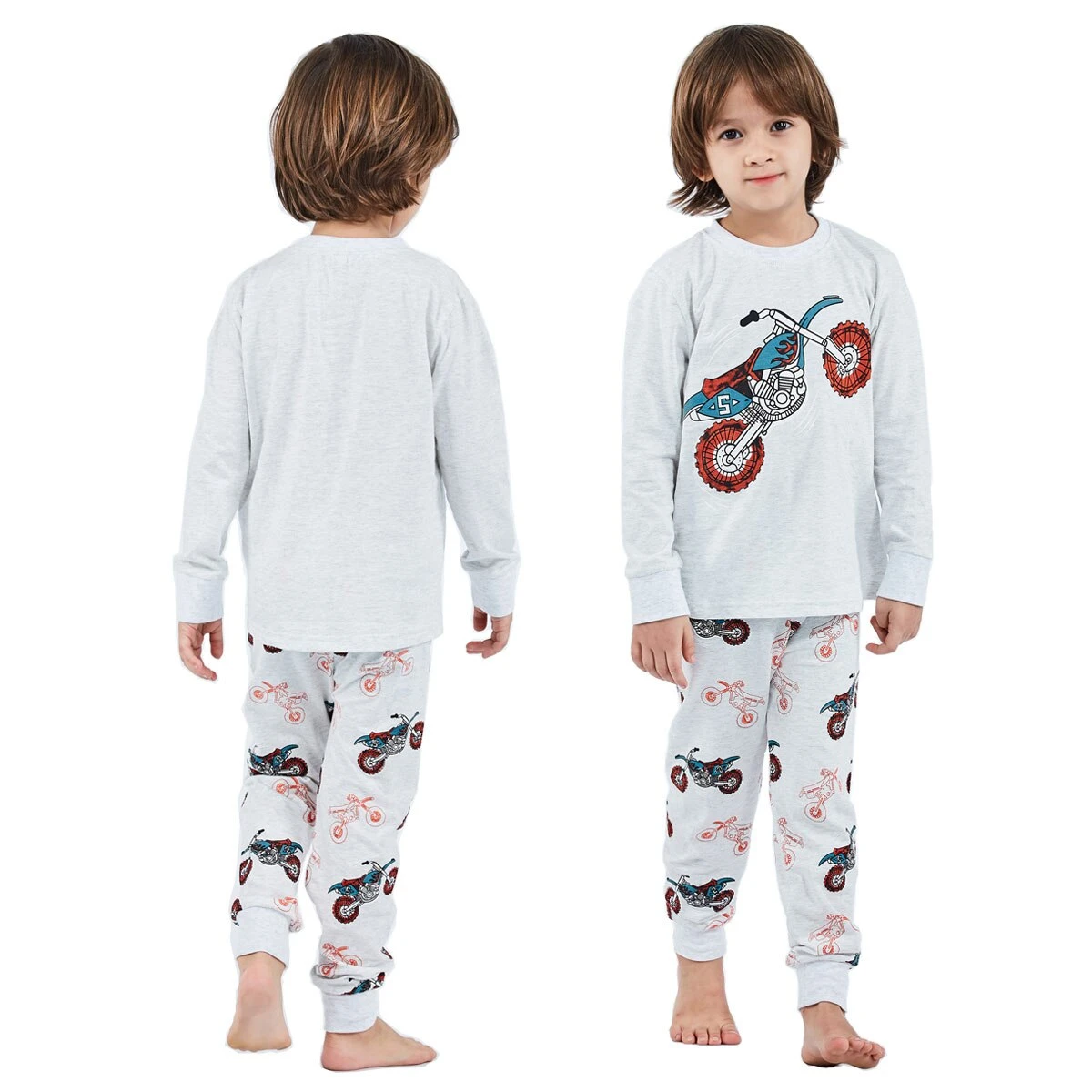 Pyjama Deux Pièces Garçon Avec Motif Moto De Course(Pyjama Deux Pieces Garcon) 1 Pyjama Deux Pièces Garçon Avec Motif Moto De Course(Pyjama Deux Pieces Garcon)