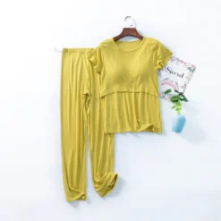 Pyjama De Grossesse Et D'Allaitement Manches Courtes(Pyjama De Grossesse Et Dallaitement) -Boutique De Pyjamas H41ca4fac1cd34e20abf5cbb2c50338b7N