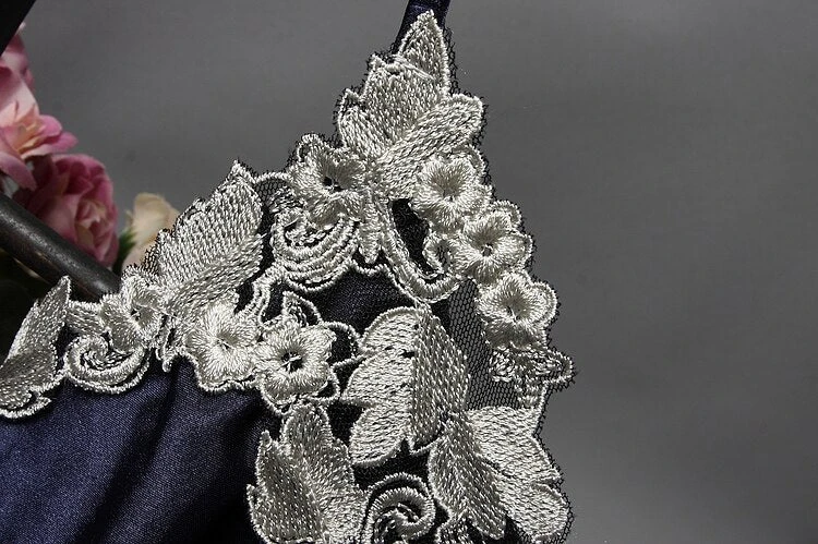 Pyjama 2 Pièces Femme Satin Avec Fleurs En Dentelles(Pyjama 2 Pieces Femme Satin) 9 Pyjama 2 Pièces Femme Satin Avec Fleurs En Dentelles(Pyjama 2 Pieces Femme Satin) – Image 9