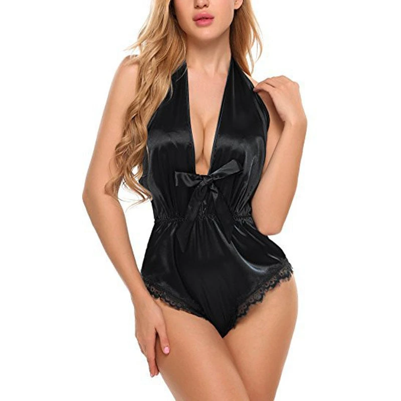 Pyjama Satin Sexy Combinaison Dos Nu Et En Décolleté(Pyjama Satin Sexy) 9 Pyjama Satin Sexy Combinaison Dos Nu Et En Décolleté(Pyjama Satin Sexy) – Image 9