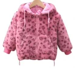 Veste Chaud En Fourrure Pour Fille(Veste Chaud En Fourrure Pour Fille)