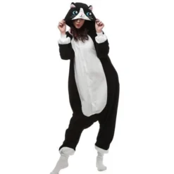 Pyjama Animaux Adulte CHAT NOIR(Pyjama Animaux Adulte Chat Noir)