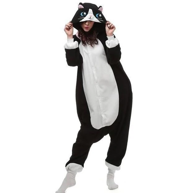Pyjama Animaux Adulte CHAT NOIR(Pyjama Animaux Adulte Chat Noir)