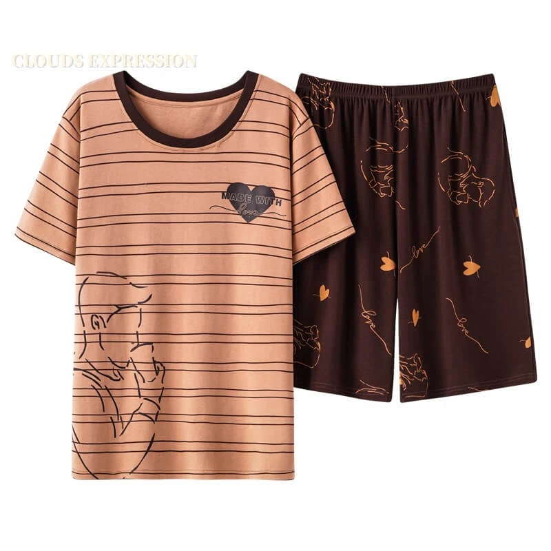 Pyjama Assorti Couple Deux Pièces Romantiques(Pyjama Assorti Couple) 3 Pyjama Assorti Couple Deux Pièces Romantiques(Pyjama Assorti Couple) – Image 3