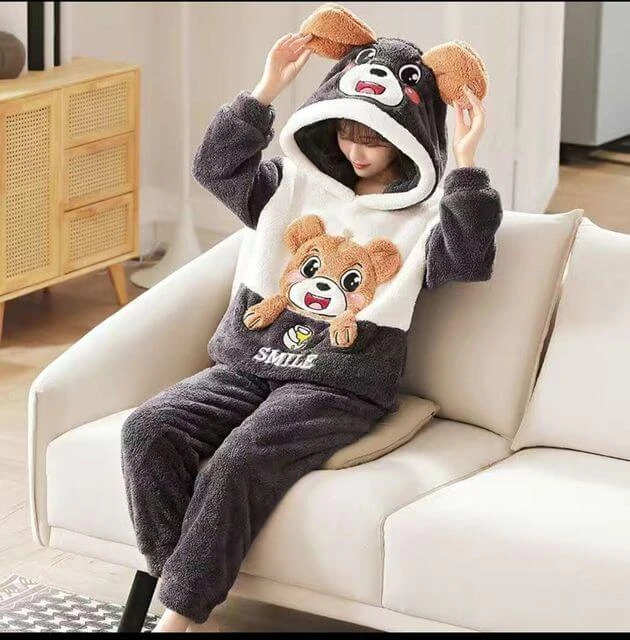 Pyjama Pilou Pilou Femme OURSON GRIS(Pyjama Pilou Pilou Femme Ourson Gris) 1 Pyjama Pilou Pilou Femme OURSON GRIS(Pyjama Pilou Pilou Femme Ourson Gris)