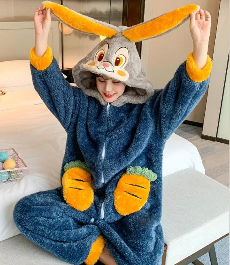 Pyjama Pilou Pilou Femme LAPIN JAUNE(Pyjama Pilou Pilou Femme Lapin Jaune) 2 Pyjama Pilou Pilou Femme LAPIN JAUNE(Pyjama Pilou Pilou Femme Lapin Jaune) – Image 2