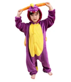 Pyjama Animaux Enfant DRAGON VIOLET(Pyjama Animaux Enfant Dragon Violet)