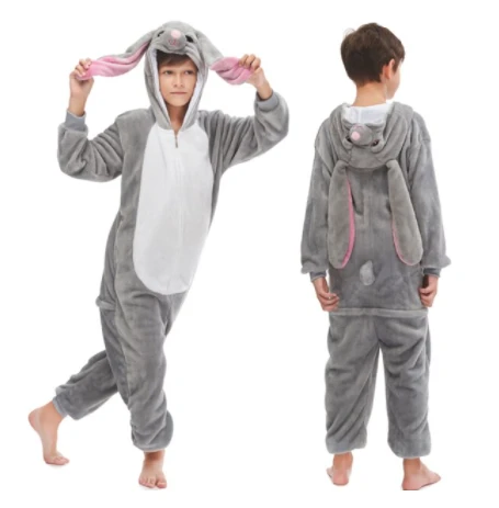 Pyjama Animaux Enfant LAPIN GRIS(Pyjama Animal Enfant Lapin Gris) 2 Pyjama Animaux Enfant LAPIN GRIS(Pyjama Animal Enfant Lapin Gris) – Image 2