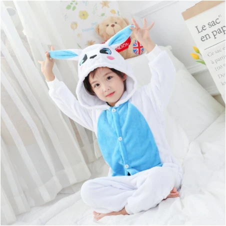 Pyjama Animaux Enfant LAPIN BLEU & BLANC(Pyjama Animaux Enfant Lapin Bleu Blanc) 2 Pyjama Animaux Enfant LAPIN BLEU & BLANC(Pyjama Animaux Enfant Lapin Bleu Blanc) – Image 2