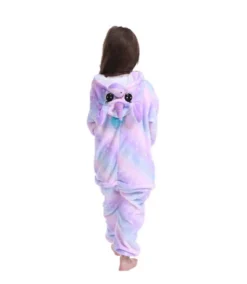 Pyjama Licorne Fille TRICOLORE(Pyjama Licorne Fille Tricolore) -Boutique De Pyjamas Pyjamalicornefillerose