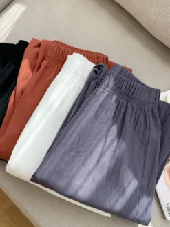 Pantalon Lin Décontracté Femme(Pantalon Lin Decontracte Femme) 25 Pantalon Lin Décontracté Femme(Pantalon Lin Decontracte Femme) -Boutique De Pyjamas S13b1fff48fc54fd9958d9563439ff70bZ