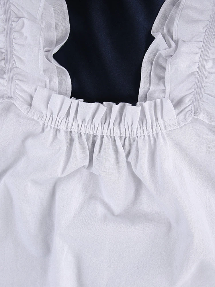 Pyjama Blanc Femme Sexy Froncé(Pyjama Blanc Femme Sexy) 14 Pyjama Blanc Femme Sexy Froncé(Pyjama Blanc Femme Sexy) – Image 14