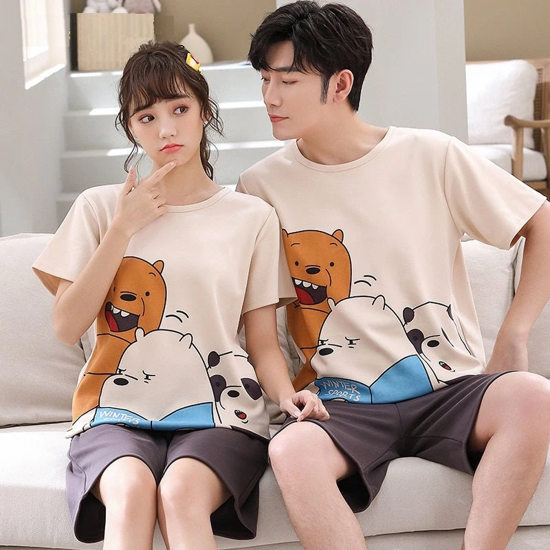 Pyjama Couple Goal Assorti 2 Pièces T-Shirt Et Short(Pyjama Couple Goal) 1 Pyjama Couple Goal Assorti 2 Pièces T-Shirt Et Short(Pyjama Couple Goal)