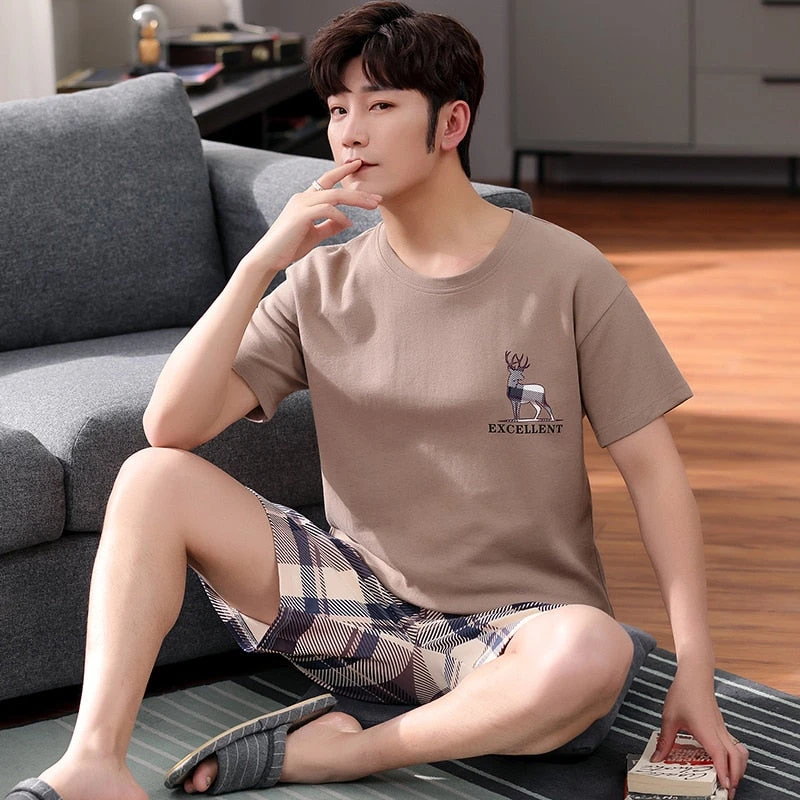 Pyjama Short Carreaux Homme Et T-Shirt(Pyjama Short Carreaux Homme) 1 Pyjama Short Carreaux Homme Et T-Shirt(Pyjama Short Carreaux Homme)