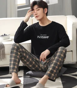 Pyjama Ensemble Homme A Carreaux Manches Longues(Pyjama Ensemble Homme) 13 Pyjama Ensemble Homme A Carreaux Manches Longues(Pyjama Ensemble Homme) -Boutique De Pyjamas S8cc5ecc042d24e66b051916c31499a846