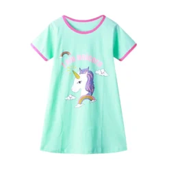 Robe De Nuit Licorne Bleu Et Rose(Robe De Nuit Licorne) -Boutique De Pyjamas Sb810798d0b3645e9bfe6ab323314c32fA
