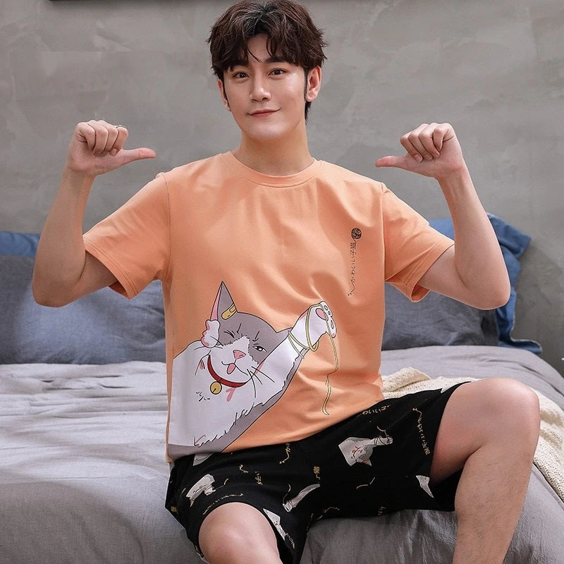 Pyjama Assorti Homme Et Femme Avec Motif Chat(Pyjama Assorti Homme Et Femme) 2 Pyjama Assorti Homme Et Femme Avec Motif Chat(Pyjama Assorti Homme Et Femme) – Image 2