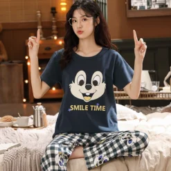 Pyjama Couple Drôle à Motifs T-Shirt Et Pantalon(Pyjama Couple Drole) -Boutique De Pyjamas Sd759105166b4439a9ea75d9b6020d344b