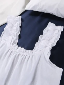 Pyjama Blanc Femme Sexy Froncé(Pyjama Blanc Femme Sexy) 25 Pyjama Blanc Femme Sexy Froncé(Pyjama Blanc Femme Sexy) -Boutique De Pyjamas Sd887f326dc874e029890c5ee41f559bf5