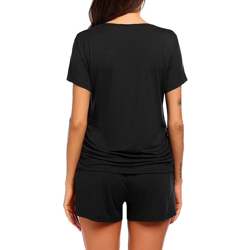 Pyjama Nuit Allaitement En T-shirt Et Short(Pyjama Nuit Allaitement) 8 Pyjama Nuit Allaitement En T-shirt Et Short(Pyjama Nuit Allaitement) – Image 8