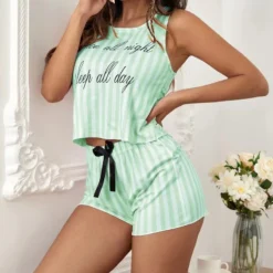 Ensemble Pyjama Sexy Rayé En Soie(Ensemble Pyjama Sexy Raye) 18 Ensemble Pyjama Sexy Rayé En Soie(Ensemble Pyjama Sexy Raye) -Boutique De Pyjamas Sfa4a8576f7f04af5b456e6c2f6e23ddcY