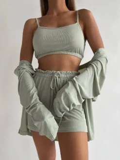 Pyjama Côtelé Soie Glacée 3 Pièces(Pyjama Cotele Soie Glacee 3 Pieces) 22 Pyjama Côtelé Soie Glacée 3 Pièces(Pyjama Cotele Soie Glacee 3 Pieces) -Boutique De Pyjamas Sfe449a4205274fe087de7546a59e86e8H