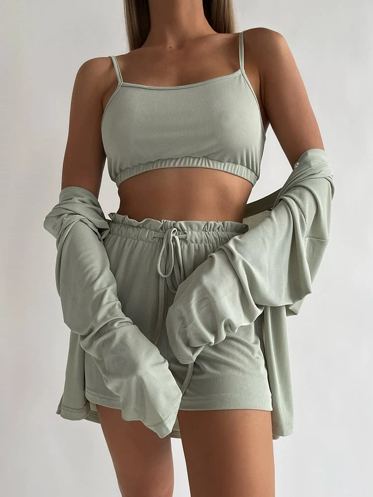 Pyjama Côtelé Soie Glacée 3 Pièces(Pyjama Cotele Soie Glacee 3 Pieces) 9 Pyjama Côtelé Soie Glacée 3 Pièces(Pyjama Cotele Soie Glacee 3 Pieces) – Image 9