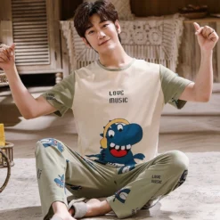 Pyjama Ensemble Couple Motif Dinosaure(Pyjama Ensemble Couple) -Boutique De Pyjamas Sfe8fb5bec9584f66a39c29c5590eda9bF