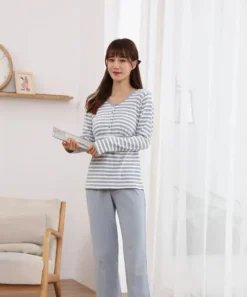 Pyjama Grossesse Coton Rayé Manche Longue(Pyjama Grossesse Coton) -Boutique De Pyjamas WhatsAppImage2023 11 29a12.18.27 ae442147