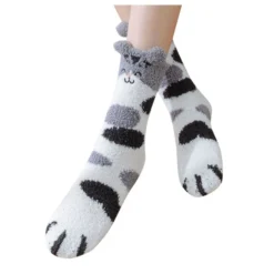 Chaussette Pilou Pilou TÊTE CHAT GRIS(Chaussette Pilou Pilou Chat Gris) 9 Chaussette Pilou Pilou TÊTE CHAT GRIS(Chaussette Pilou Pilou Chat Gris) -Boutique De Pyjamas chaussette chat femme pilou pilou 4