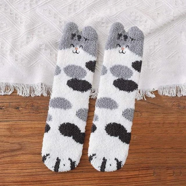 Chaussette Pilou Pilou TÊTE CHAT GRIS(Chaussette Pilou Pilou Chat Gris) 2 Chaussette Pilou Pilou TÊTE CHAT GRIS(Chaussette Pilou Pilou Chat Gris) – Image 2