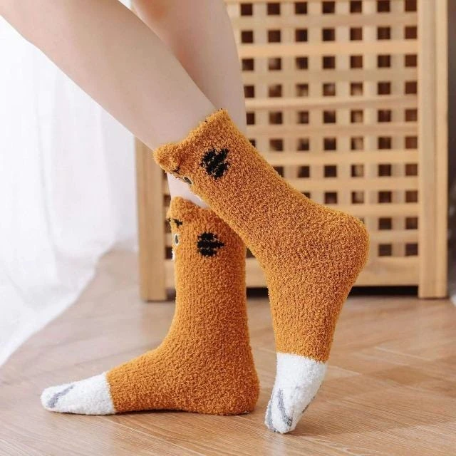 Chaussette Pilou Pilou TÊTE CHAT ROUX(Chaussette Pilou Pilou Chat Roux) 2 Chaussette Pilou Pilou TÊTE CHAT ROUX(Chaussette Pilou Pilou Chat Roux) – Image 2