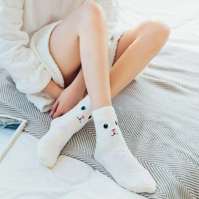 Chaussettes Pilou Chat CHUYA(Chaussette Pilou Chat) 2 Chaussettes Pilou Chat CHUYA(Chaussette Pilou Chat) – Image 2