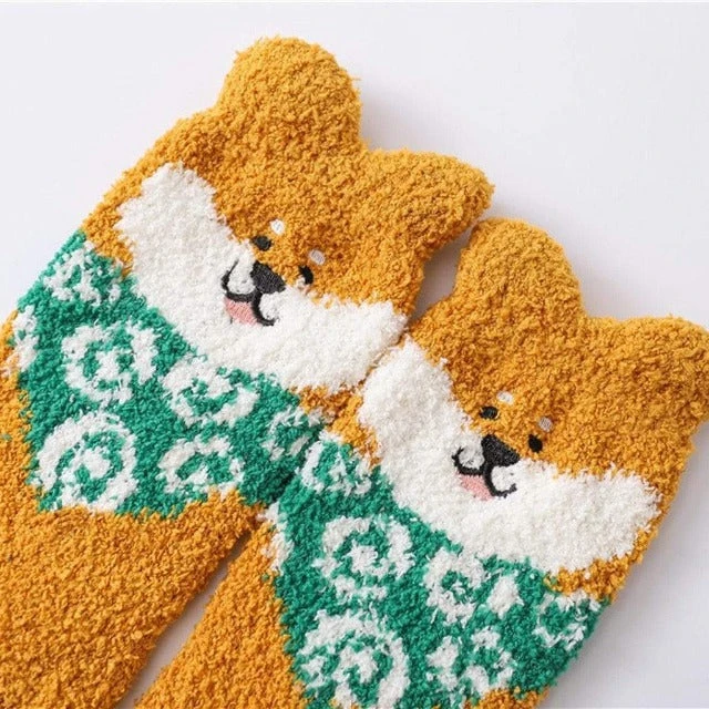Chaussette Pilou Pilou SHIBA INU ROUX(Chaussette Pilou Pilou Shiba Inu Roux) 2 Chaussette Pilou Pilou SHIBA INU ROUX(Chaussette Pilou Pilou Shiba Inu Roux) – Image 2