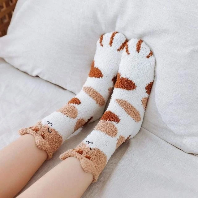 Chaussette Pilou Pilou TÊTE CHAT(Chaussette Pilou Pilou Chat 2) 4 Chaussette Pilou Pilou TÊTE CHAT(Chaussette Pilou Pilou Chat 2) – Image 4