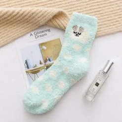 Chaussette Pilou Pilou CHAT BLEU CLAIR(Chaussette Pilou Pilou Chat Bleu Clair)