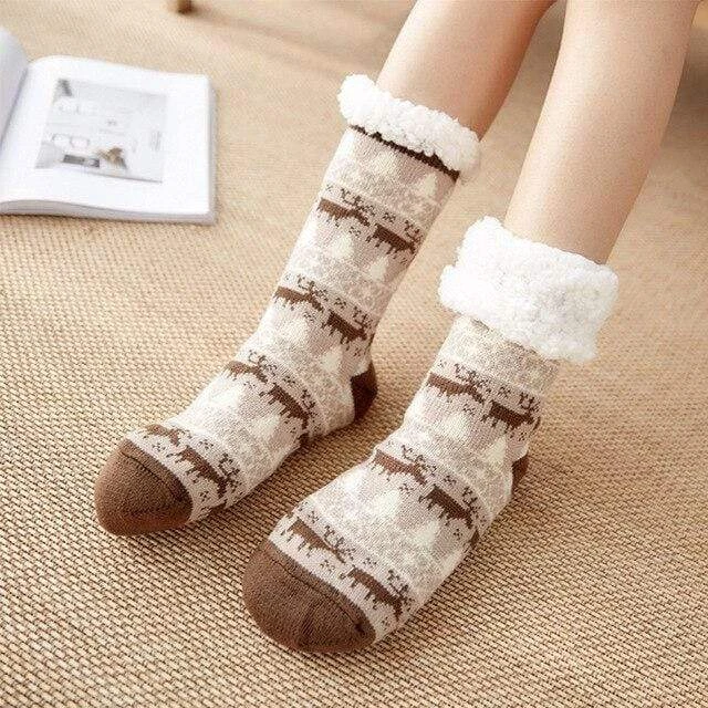 Chaussette Pilou Pilou NOËL MARRON(Chaussette Pilou Pilou Noel Marron) 1 Chaussette Pilou Pilou NOËL MARRON(Chaussette Pilou Pilou Noel Marron)