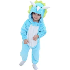 Pyjama Animaux Bébé DINOSAURE(Pyjama Animaux Bebe Dinosaure 1) -Boutique De Pyjamas combinaison bebe dinosaure triceratops pyjama original