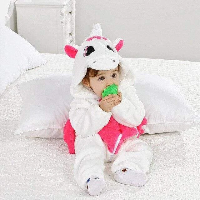 Pyjama Licorne Bébé BlancMILA(Pyjama Licorne Bebe Blanc)