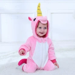 Pyjama Licorne Bébé Rose OPALINE(Pyjama Licorne Bebe Rose)