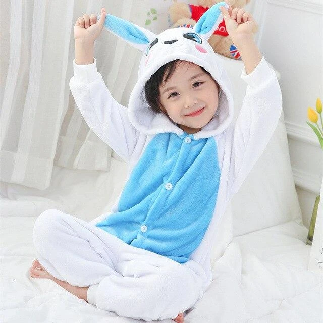 Pyjama Animaux Enfant LAPIN BLEU & BLANC(Pyjama Animaux Enfant Lapin Bleu Blanc) 1 Pyjama Animaux Enfant LAPIN BLEU & BLANC(Pyjama Animaux Enfant Lapin Bleu Blanc)