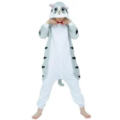 Pyjama Animaux Enfant CHAT GRIS(Pyjama Animaux Enfant Chat Gris)