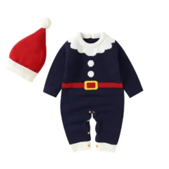 Pyjama Noël Bébé PERE NOËL BLEU(Pyjama Noel Bebe Pere Noel 1)