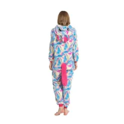 Pyjama Licorne Femme MULTICOLORE(Pyjama Licorne Femme Multicolore 7) 5 Pyjama Licorne Femme MULTICOLORE(Pyjama Licorne Femme Multicolore 7) -Boutique De Pyjamas pyjama combinaison femme licorne dos aerowen
