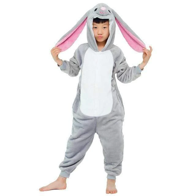 Pyjama Animaux Enfant LAPIN GRIS(Pyjama Animal Enfant Lapin Gris) 1 Pyjama Animaux Enfant LAPIN GRIS(Pyjama Animal Enfant Lapin Gris)