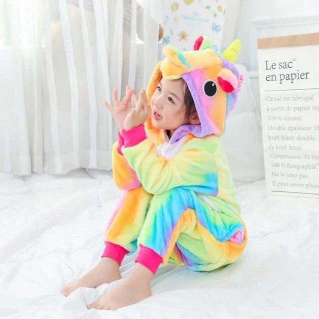 Pyjama Licorne Fille MULTICOLORE(Pyjama Licorne Fille Multicolore 7) 2 Pyjama Licorne Fille MULTICOLORE(Pyjama Licorne Fille Multicolore 7) – Image 2