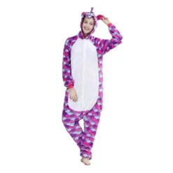 Pyjama Licorne Femme VIOLET & BLANC(Pyjama Licorne Femme Violet Blanc)
